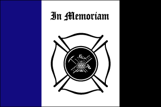 Fireman Mourning Flags